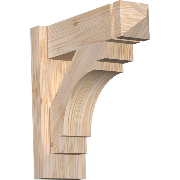 Ekena Millwork Merced Smooth Arts and Crafts Outlooker, Douglas Fir, 5 1/2"W x 16"D x 16"H OUT06X16X16MRC03SDF - main